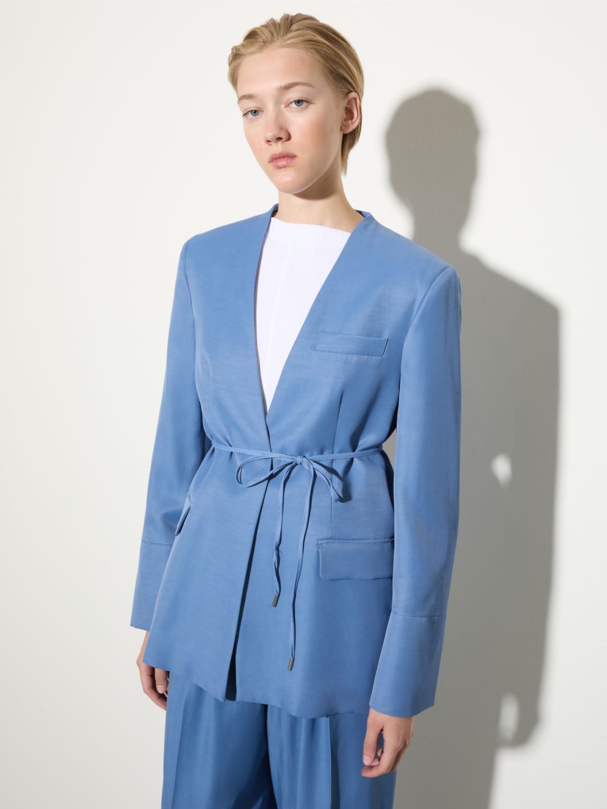 Blazer monopetto con cintura - AVIO - MAX&Co.
