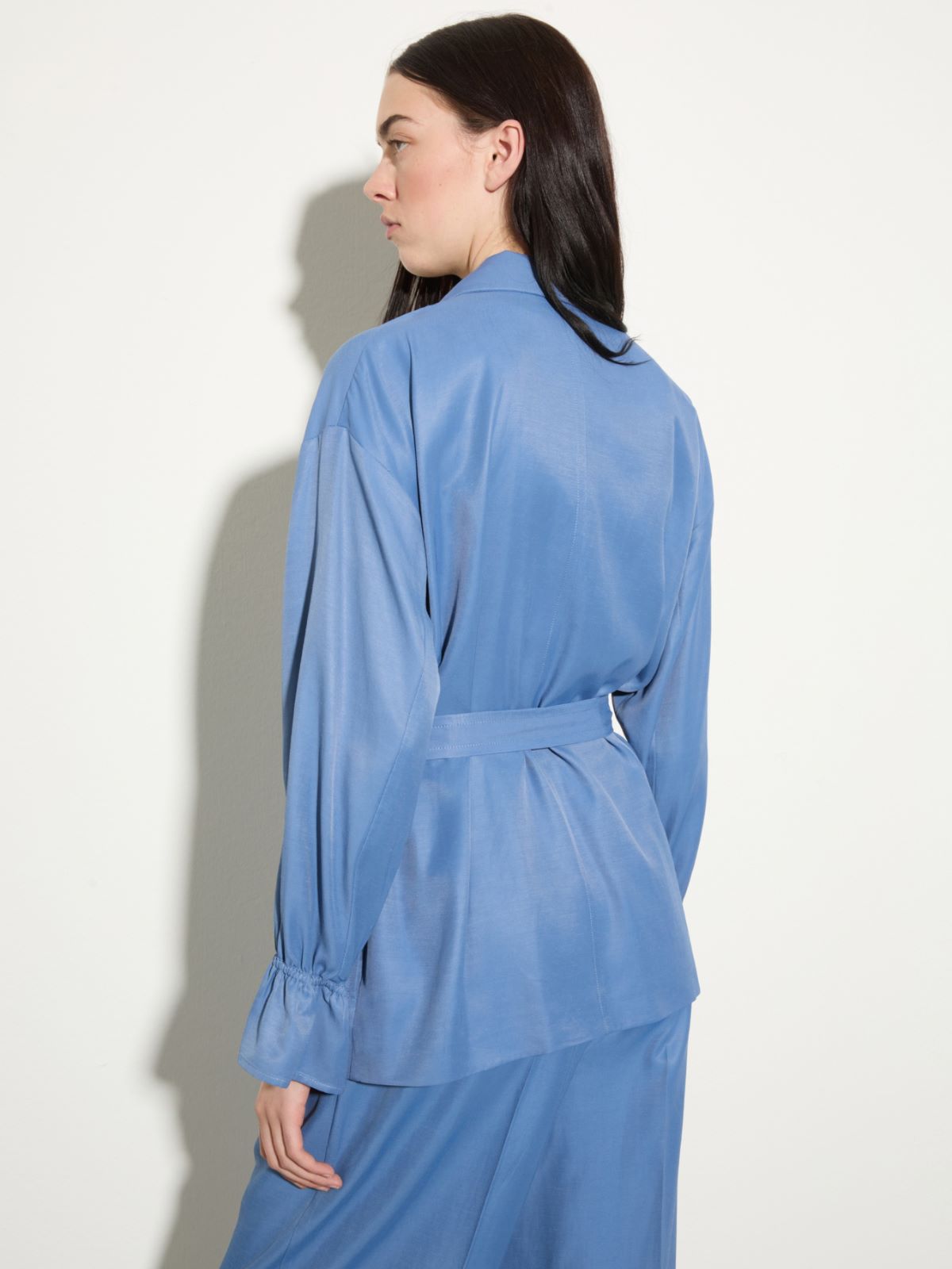 Surchemise avec ceinture - GRIS BLEU - MAX&Co.