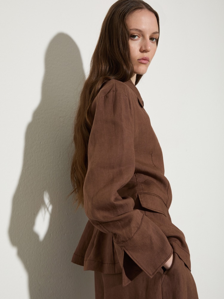 Slim pure linen blazer - MAX&Co. - 3