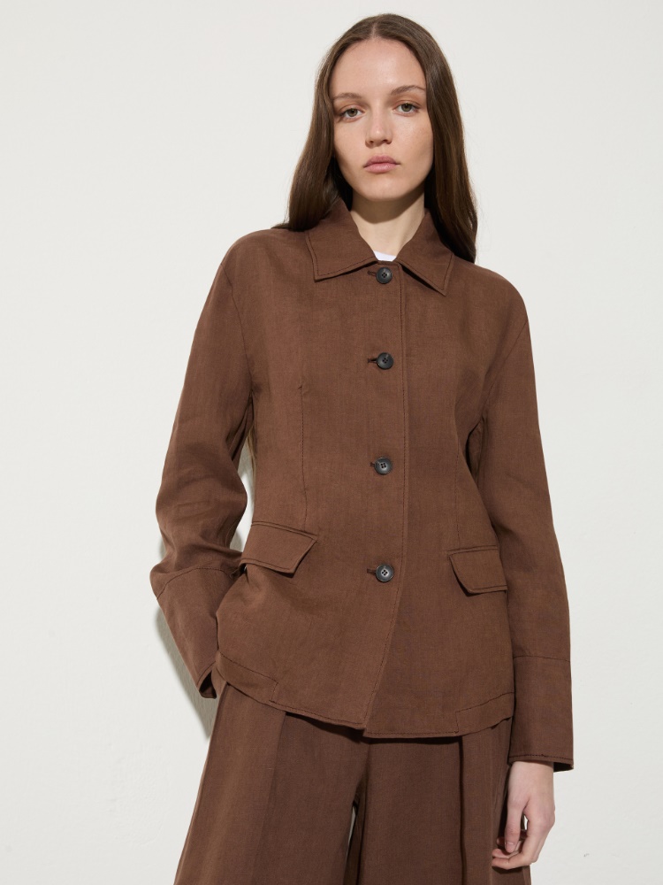 Slim pure linen blazer - MAX&Co.