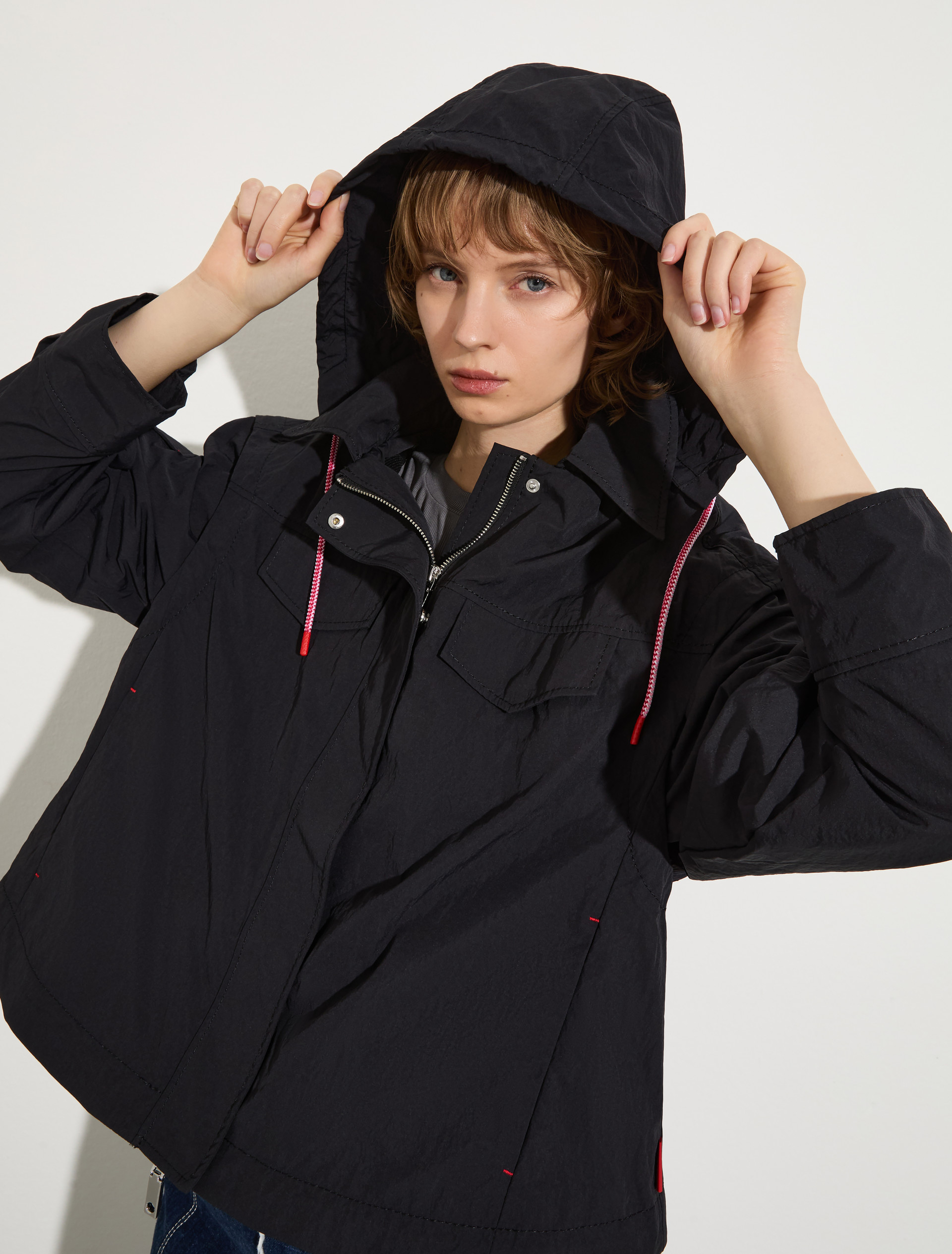 Water-repellent nylon jacket - BLACK - MAX&Co. - 3