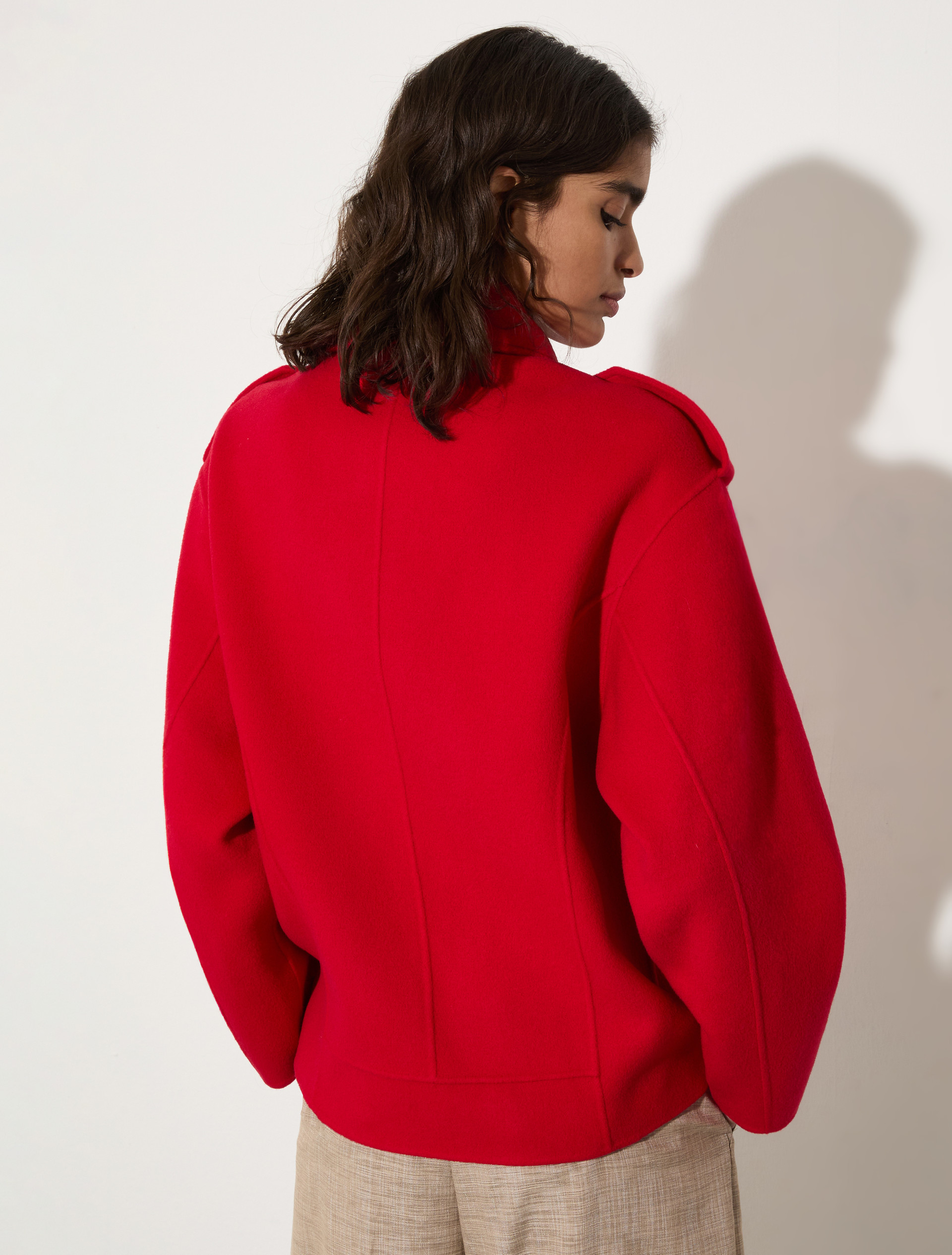 Wool biker jacket - RED - MAX&Co. - 2