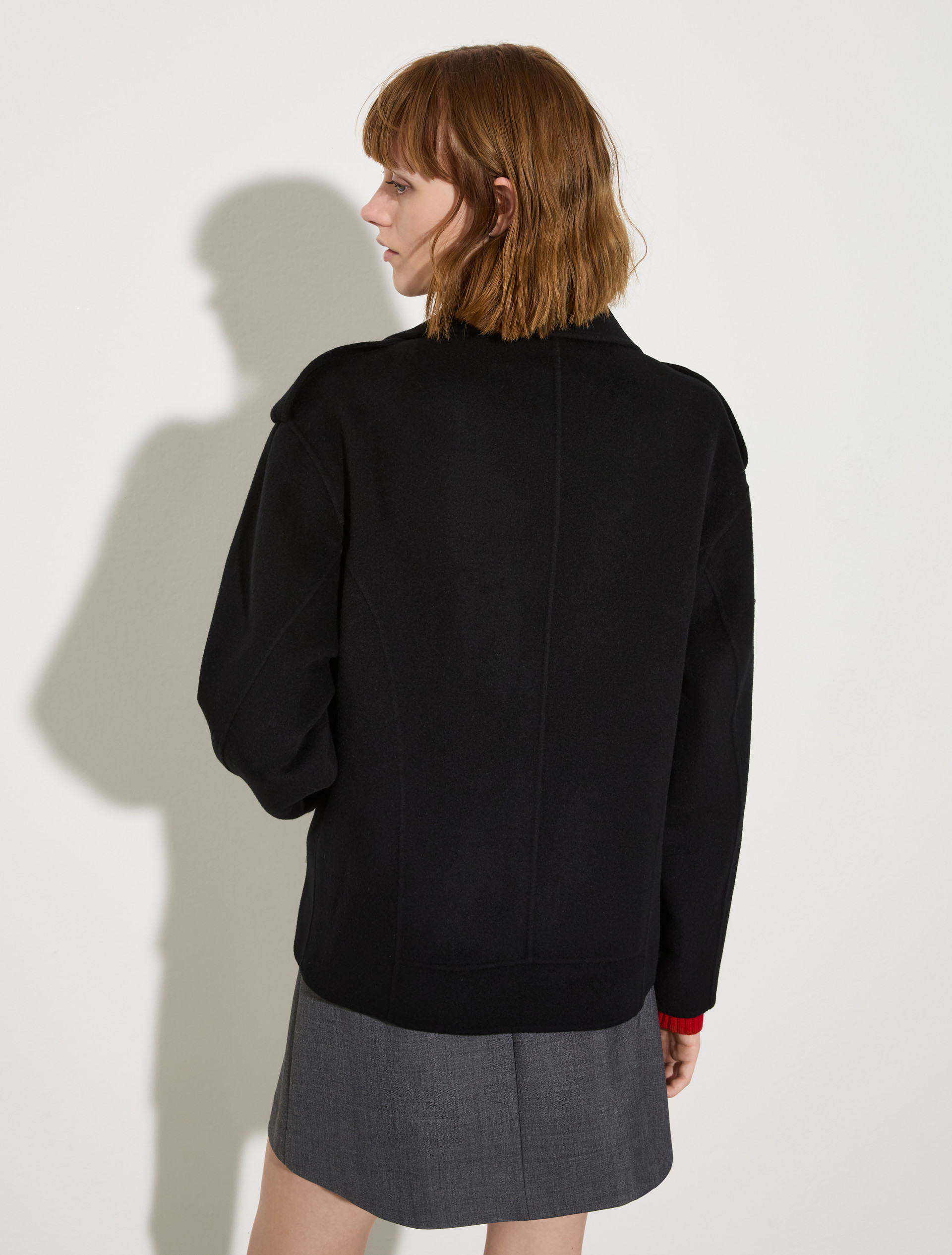 Wool biker jacket - BLACK - MAX&Co. - 2