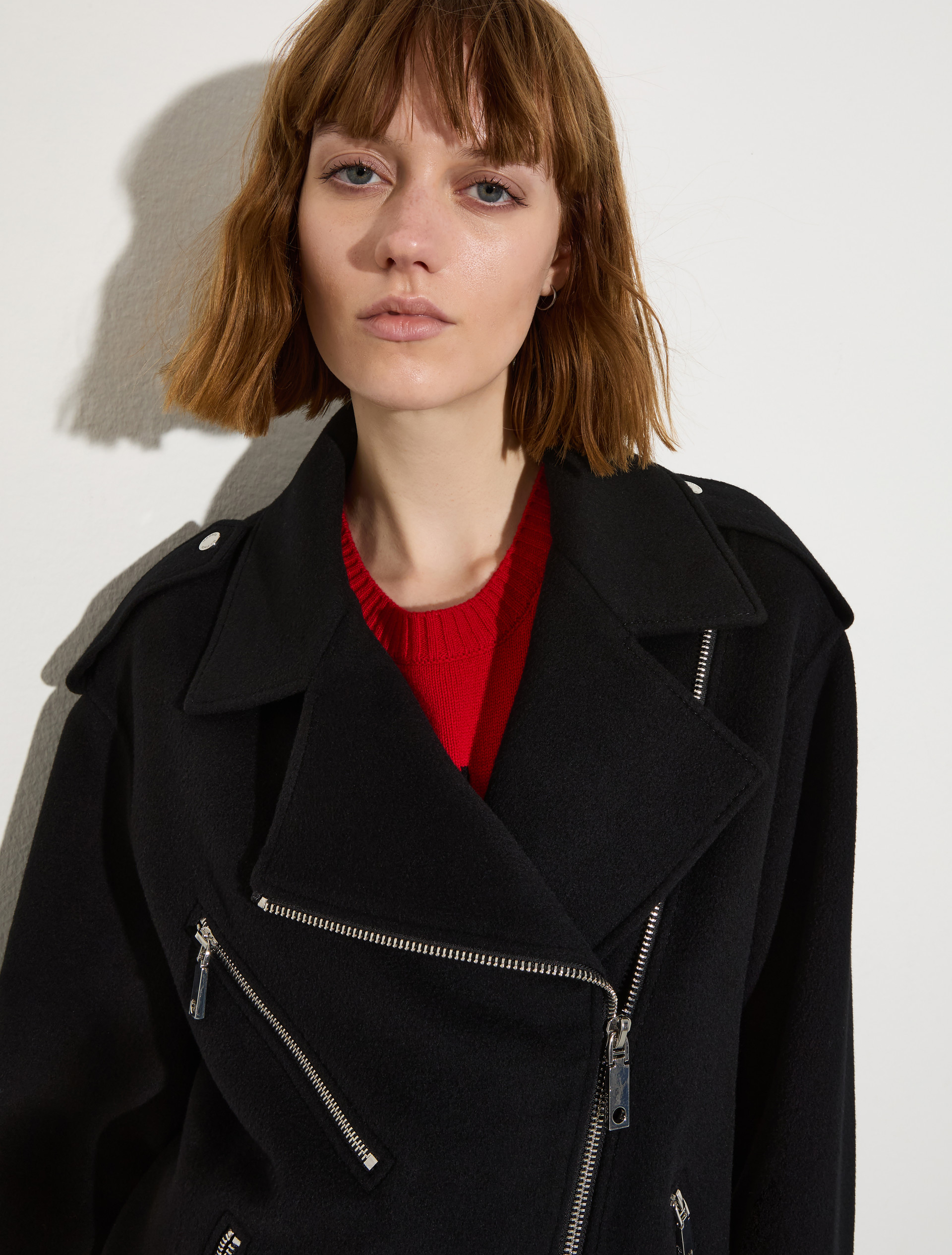 Wool biker jacket - BLACK - MAX&Co. - 6