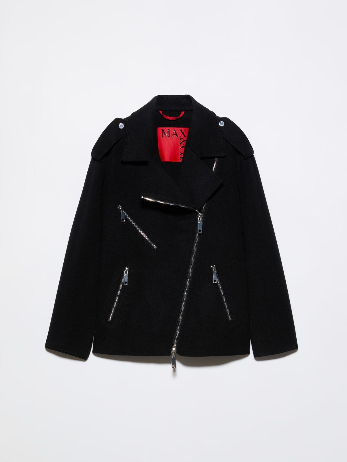 Wool biker jacket - BLACK - MAX&Co. - 5