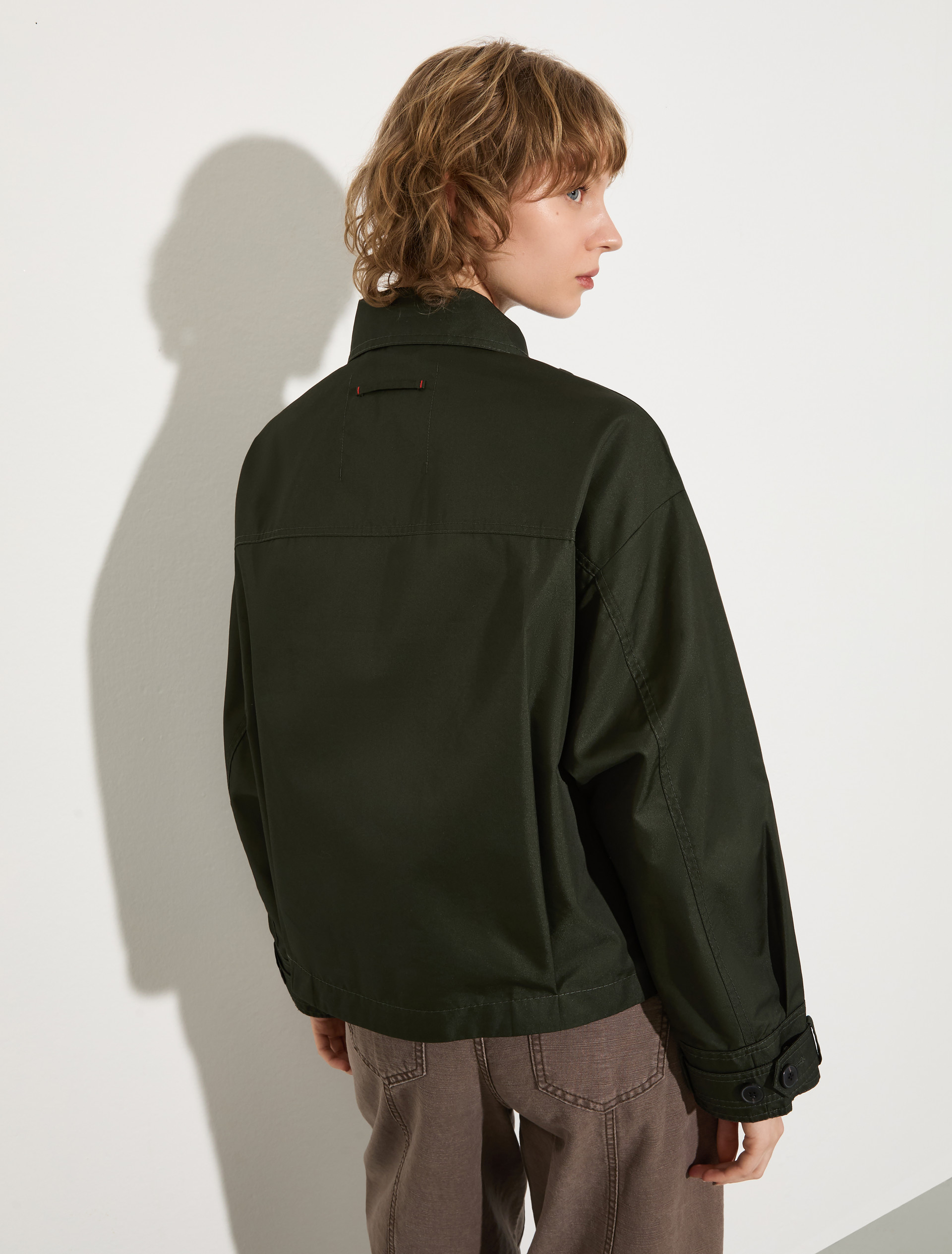 Cropped gabardine trench coat - BEIGE - MAX&Co. - 2