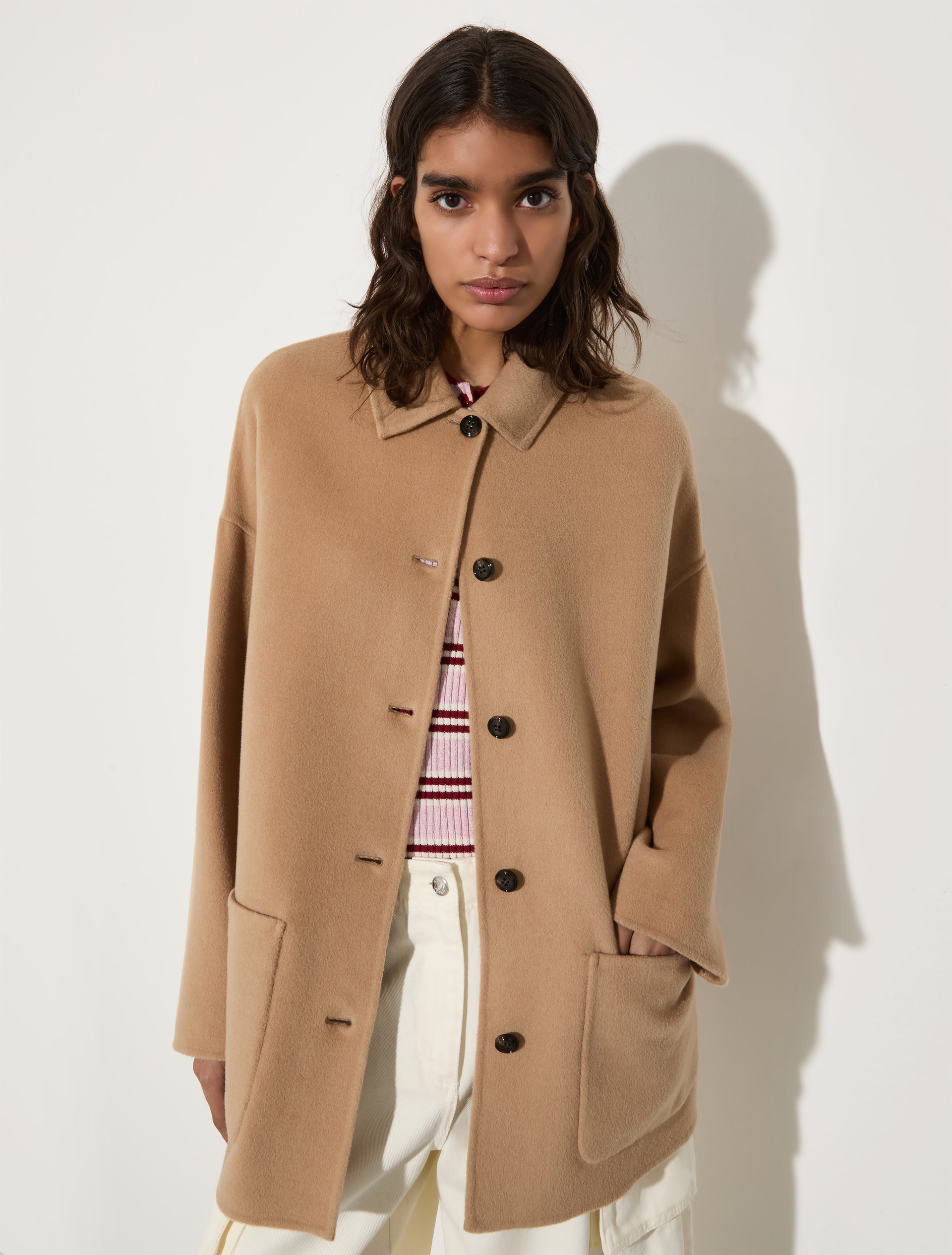 Wool shirt jacket - CAMEL - MAX&Co.