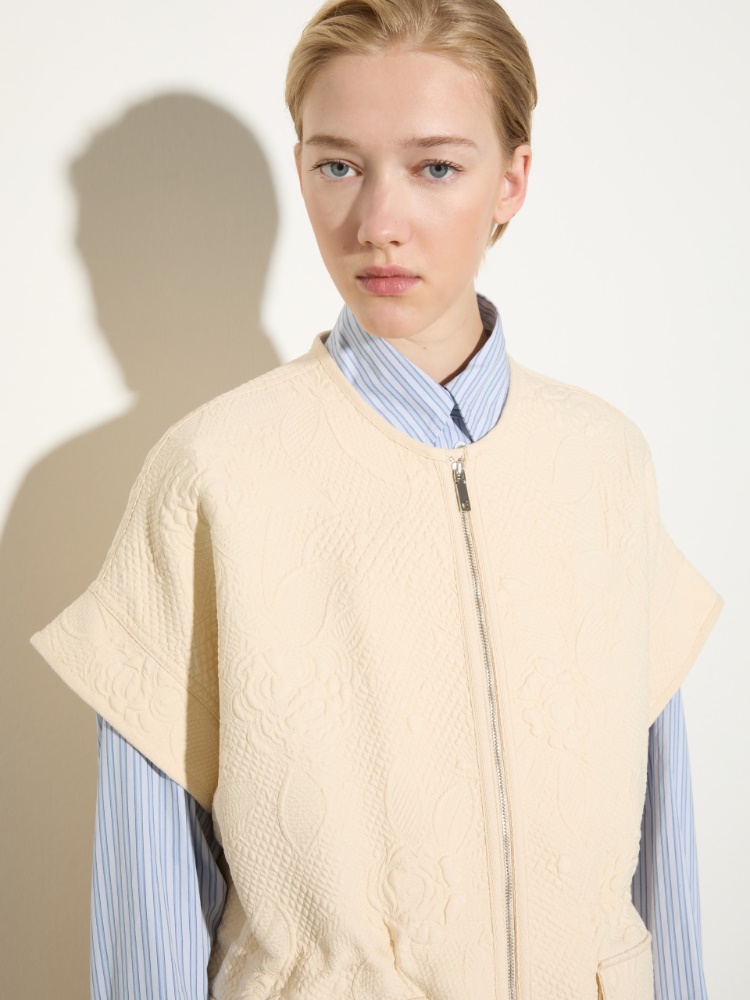 Matelassé fabric jacket - MAX&Co. - 3