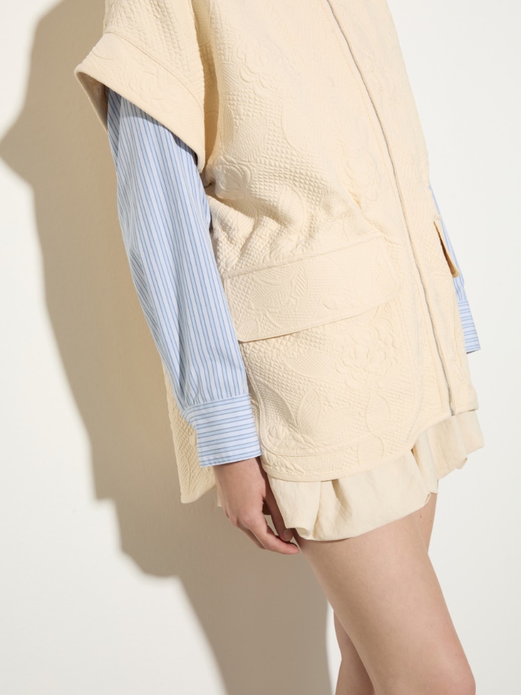 Matelassé fabric jacket - MAX&Co. - 4