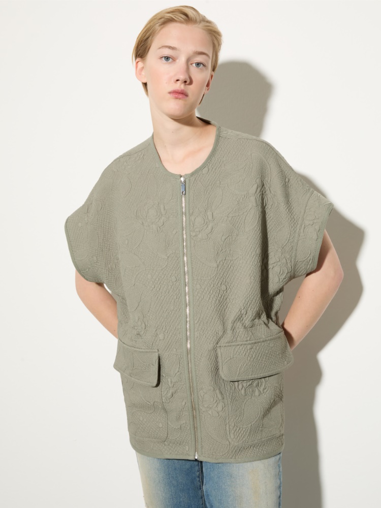 Matelassé fabric jacket - MAX&Co.
