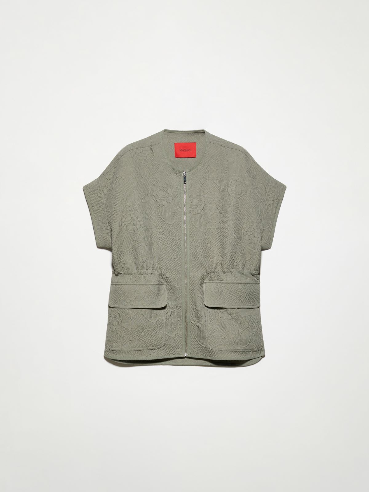 Matelassé fabric jacket - SAGE - MAX&Co.