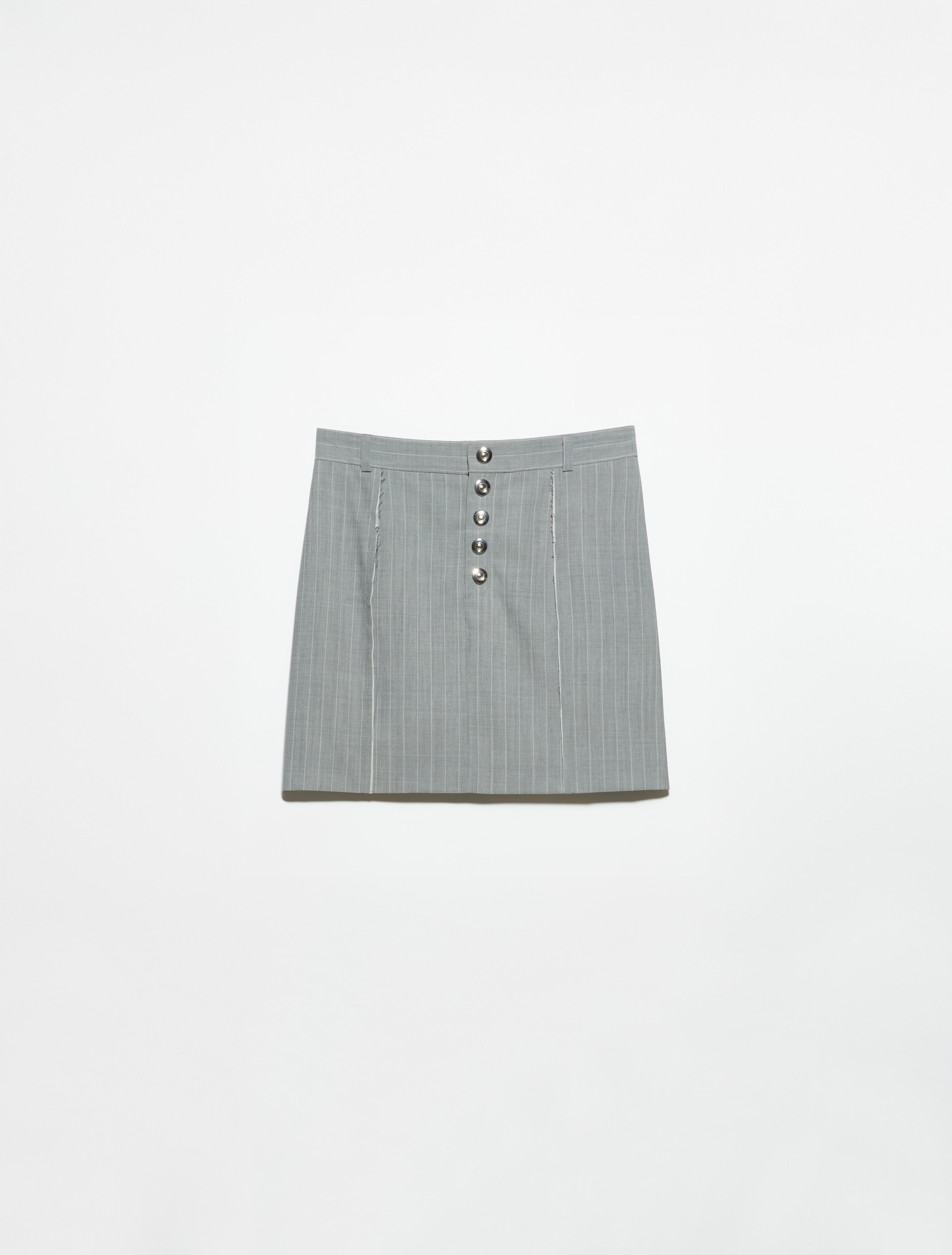 Pinstriped skirt Sami Miró &Co.llaboration - GREY - MAX&Co. - 5