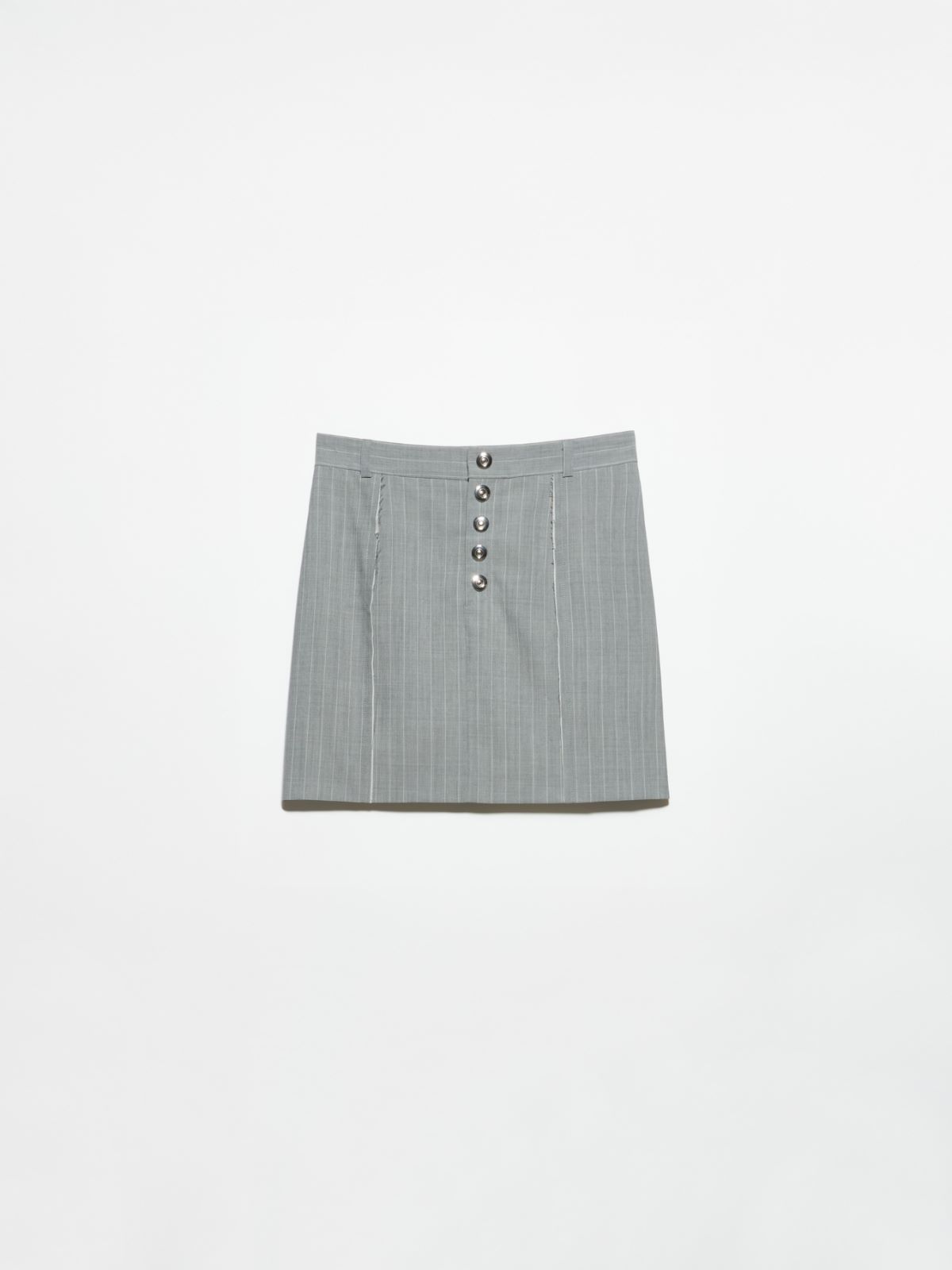 Pinstriped skirt Sami Miró &Co.llaboration - GREY - MAX&Co. - 5