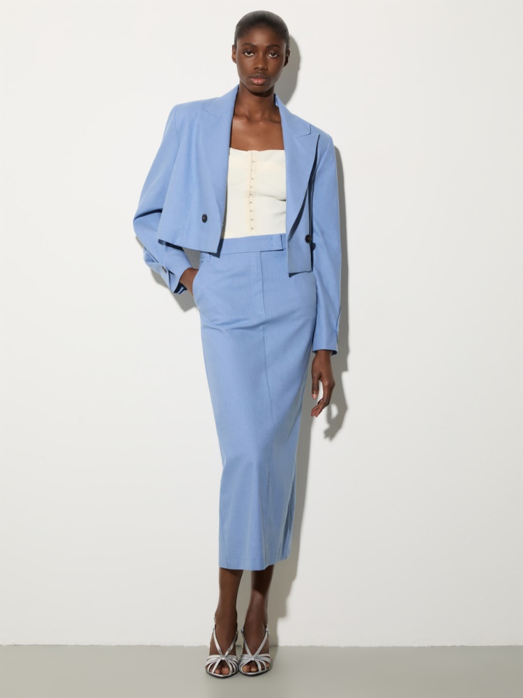 Gabardine column skirt - MAX&Co. - 4