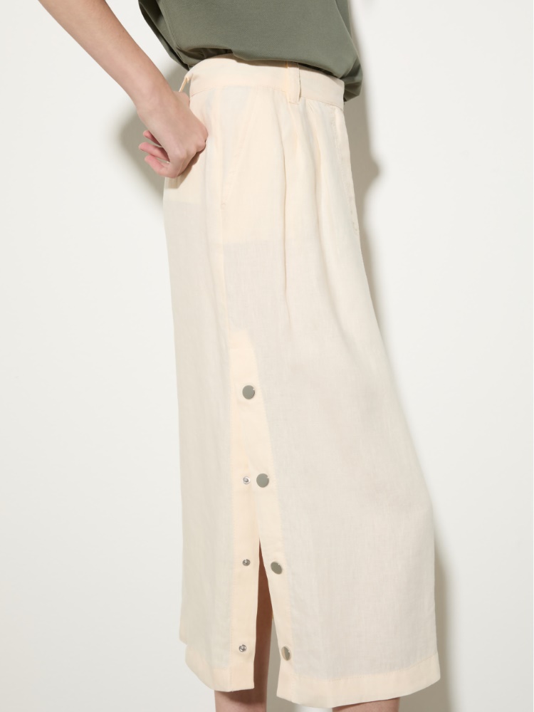 Pure linen midi skirt - MAX&Co. - 3