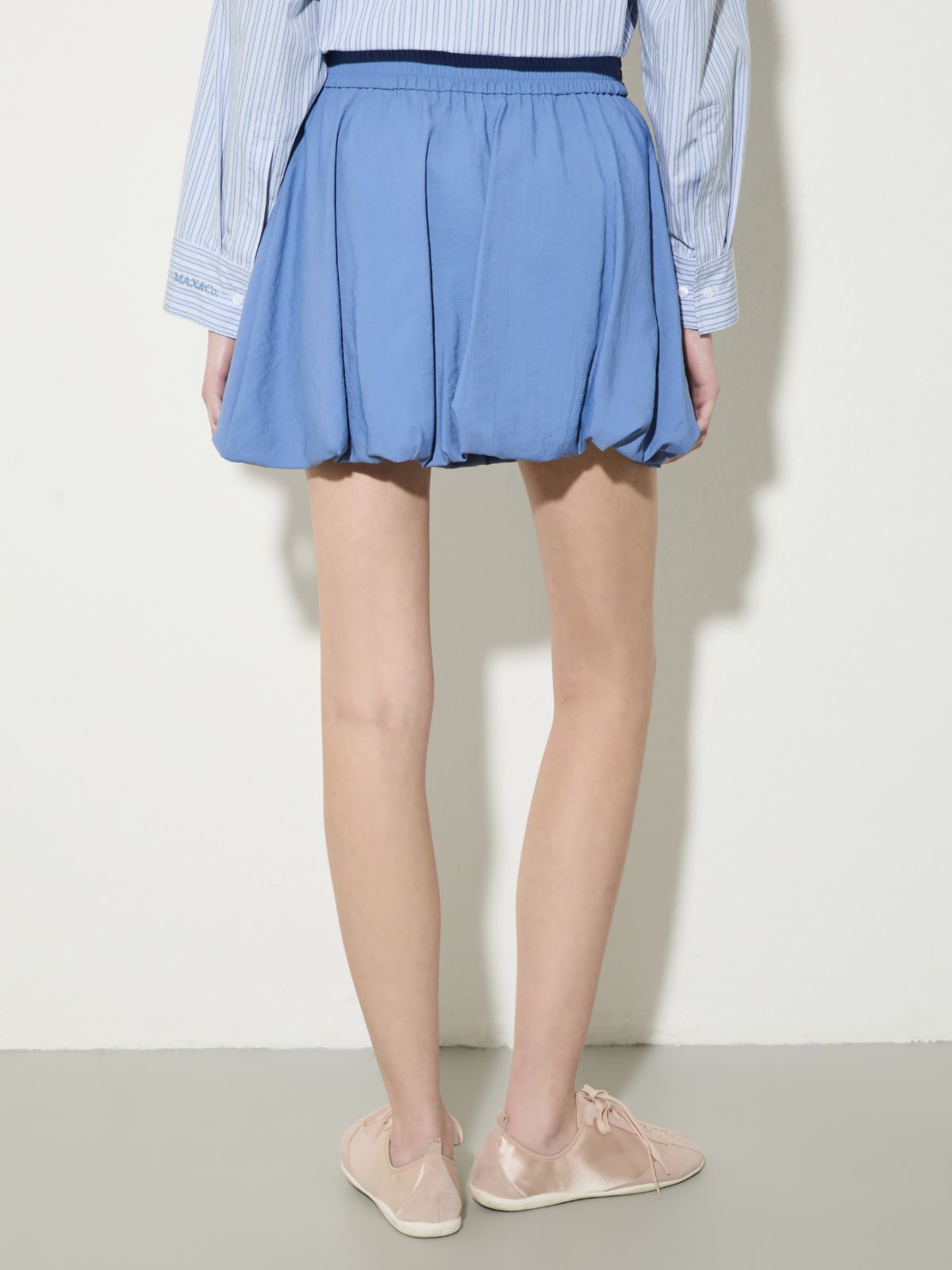 Minigonna balloon in nylon fluido - AVIO - MAX&Co.