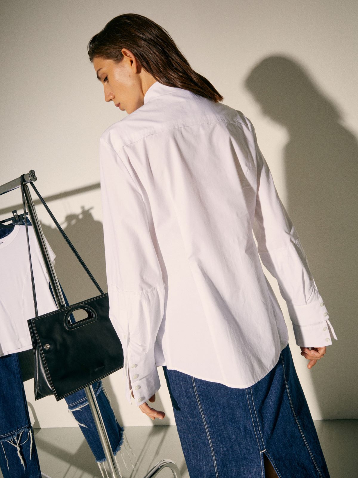 Slim-fit shirt Sami Miró &Co.llaboration - OPTICAL WHITE - MAX&Co. - 2