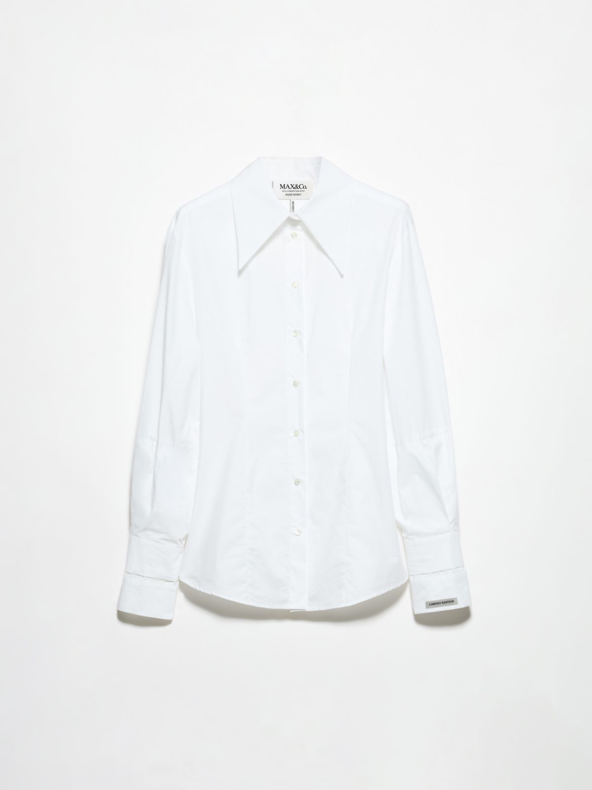 Slim-fit shirt Sami Miró &Co.llaboration - OPTICAL WHITE - MAX&Co. - 5