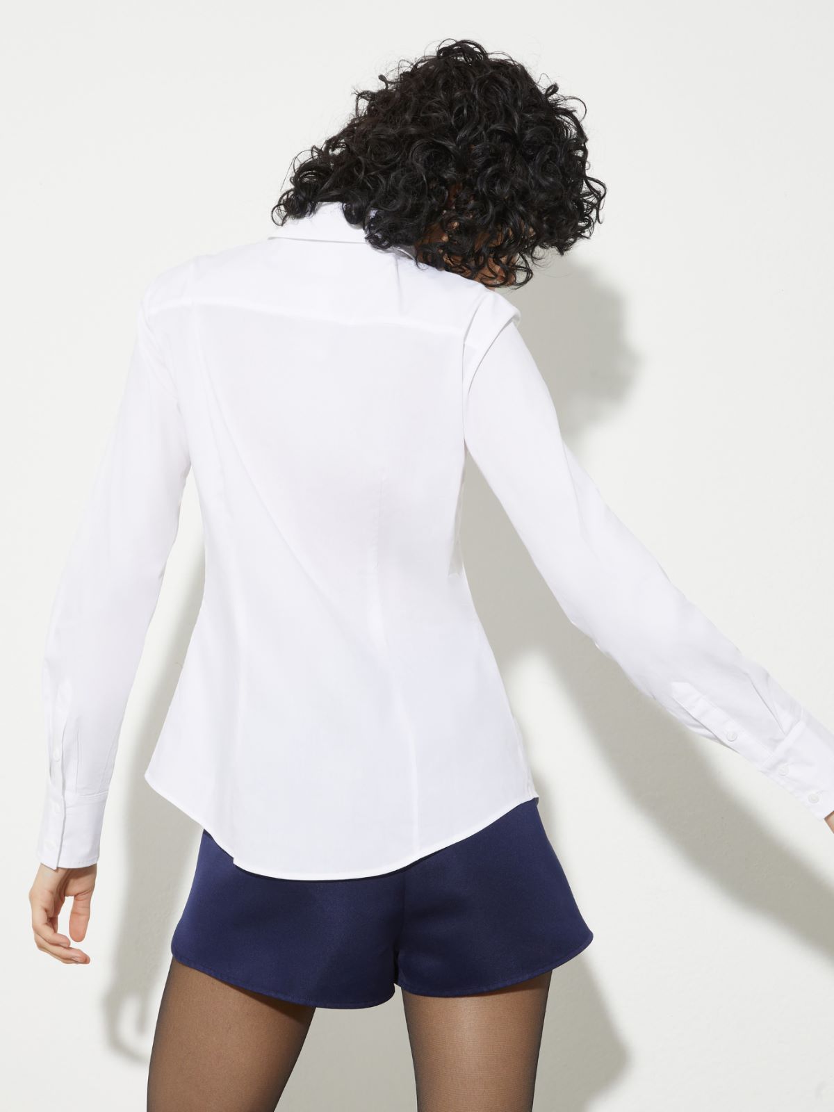 Slim poplin shirt - WHITE - MAX&Co. - 2