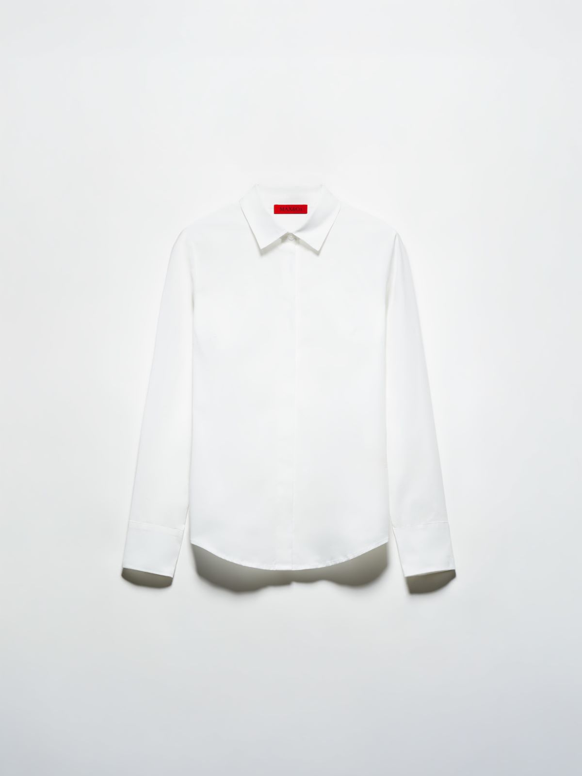 Slim poplin shirt - WHITE - MAX&Co. - 5