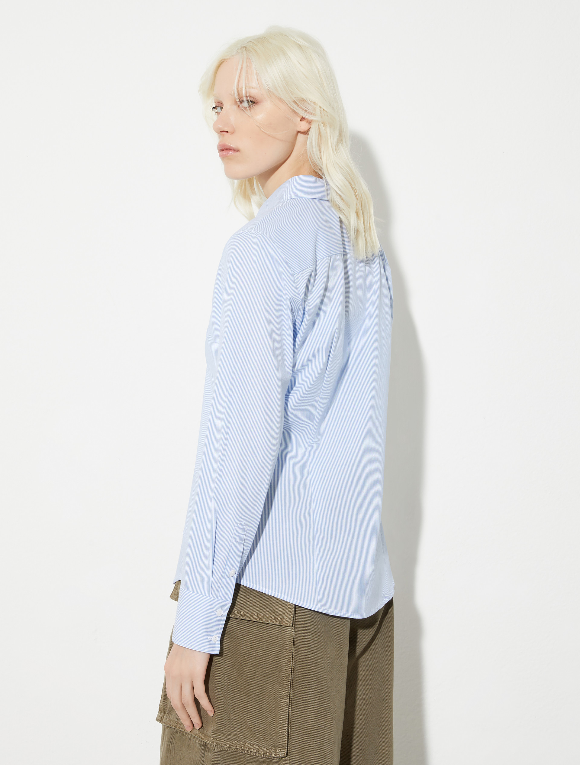 Slim poplin shirt - LIGHT BLUE - MAX&Co. - 2