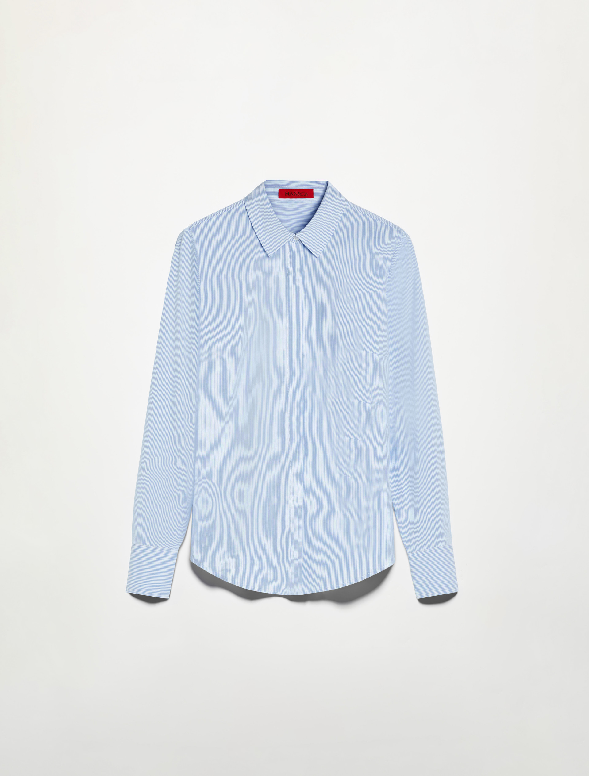 Slim poplin shirt - LIGHT BLUE - MAX&Co. - 5