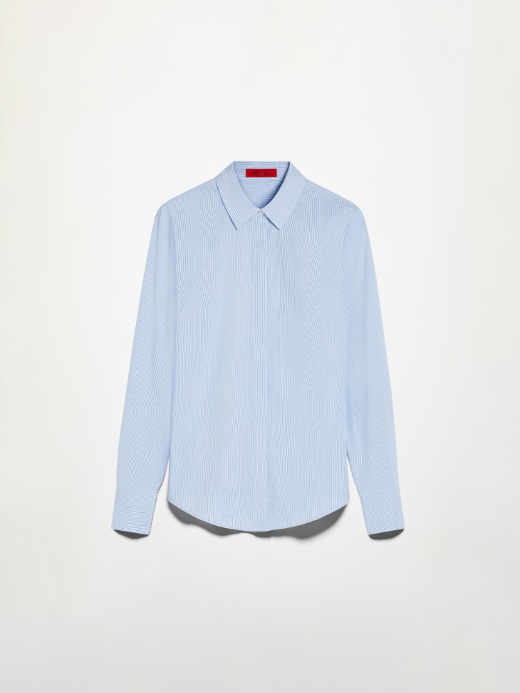 Slim poplin shirt - LIGHT BLUE - MAX&Co.