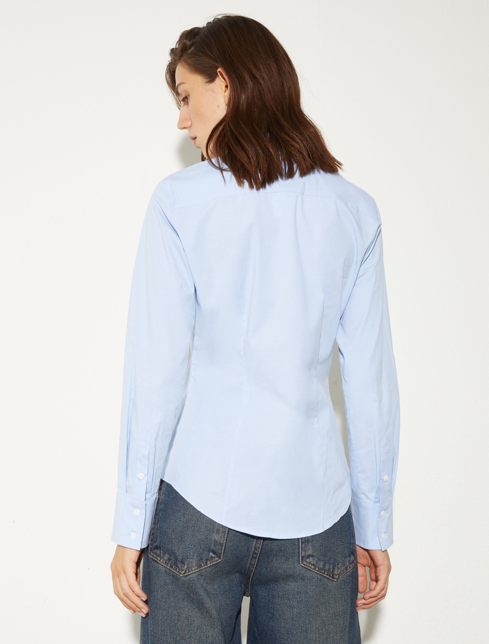 Slim poplin shirt - LIGHT BLUE - MAX&Co. - 2