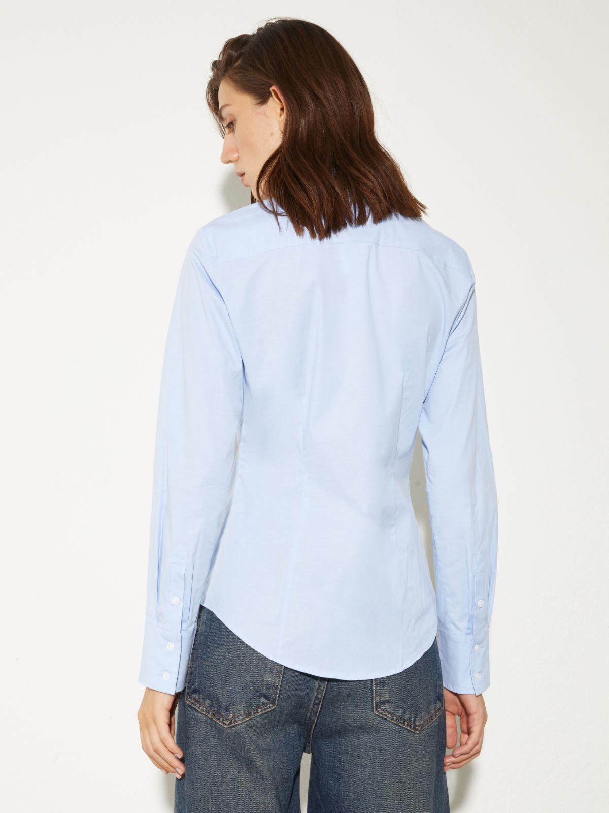 Slim poplin shirt - LIGHT BLUE - MAX&Co. - 2