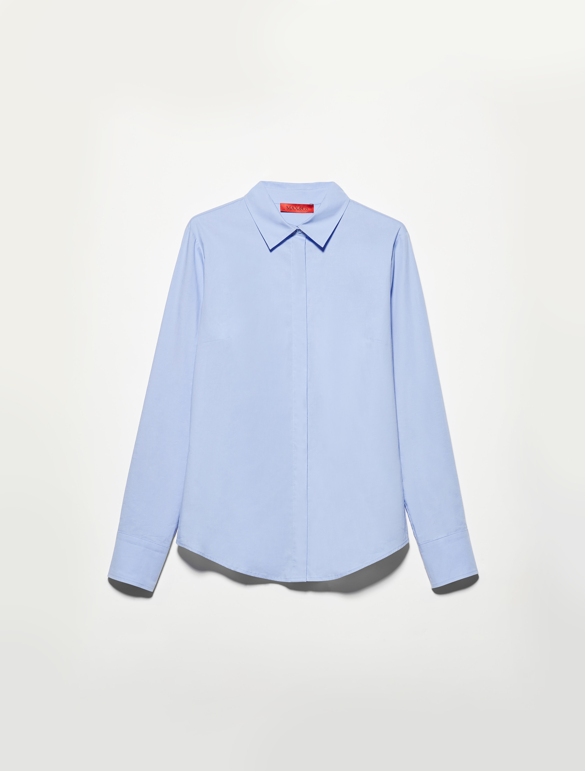 Slim poplin shirt - LIGHT BLUE - MAX&Co. - 5