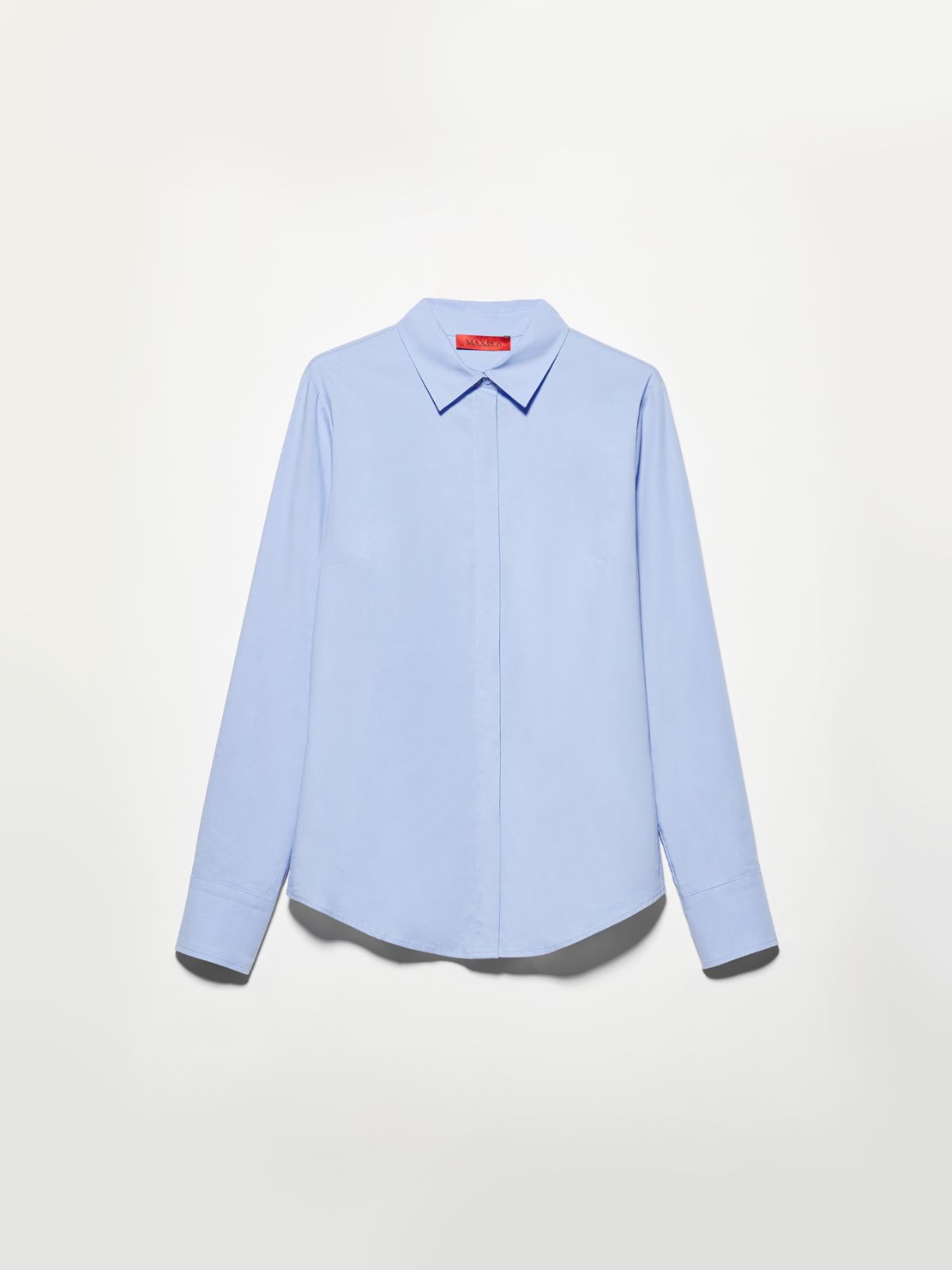 Slim poplin shirt - LIGHT BLUE - MAX&Co. - 5