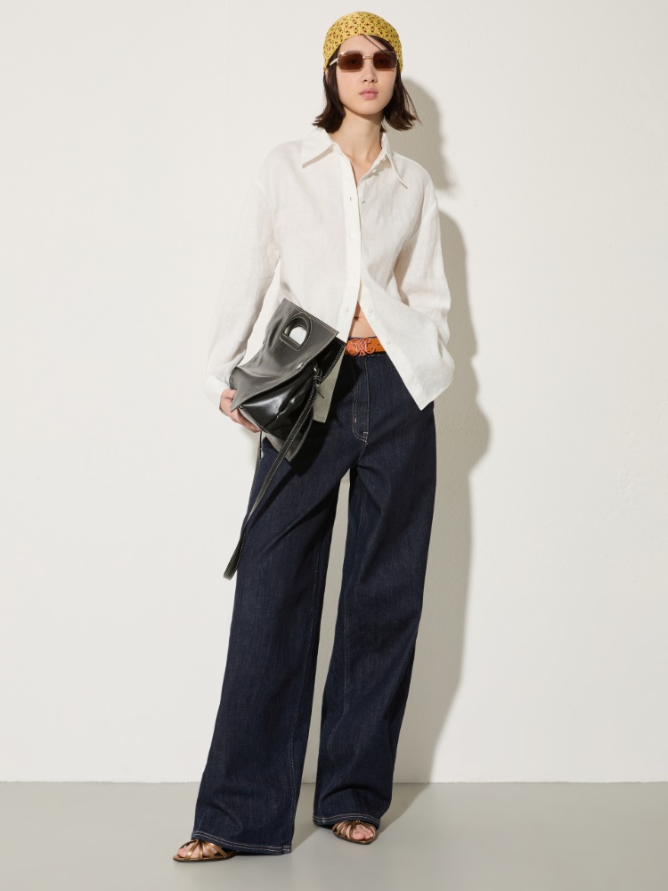 Relaxed-fit linen shirt - MAX&Co. - 4