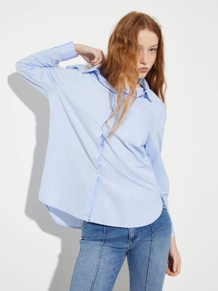 Loose-fitting poplin shirt - MAX&Co.