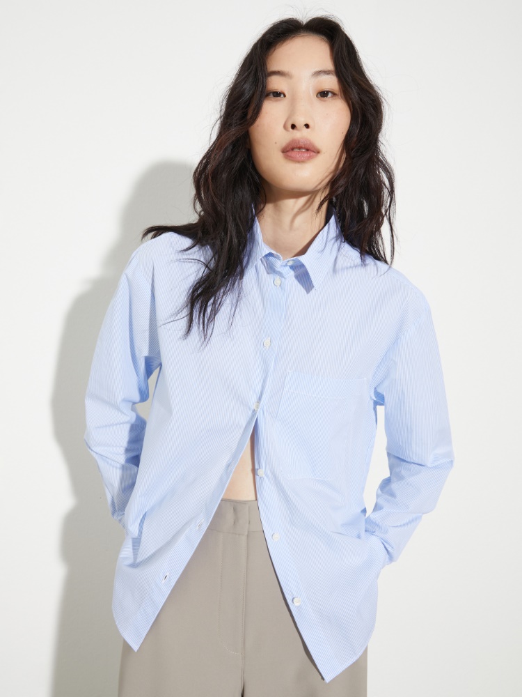 Loose-fitting poplin shirt - MAX&Co.