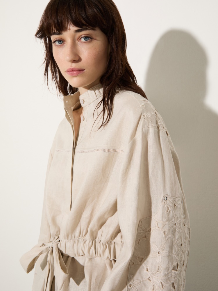 Embroidered linen shirt - MAX&Co. - 3