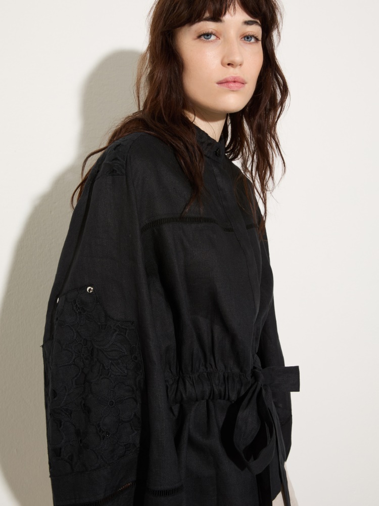 Embroidered linen shirt - MAX&Co. - 3