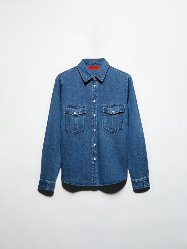 Denim blouse - NAVY - MAX&Co.