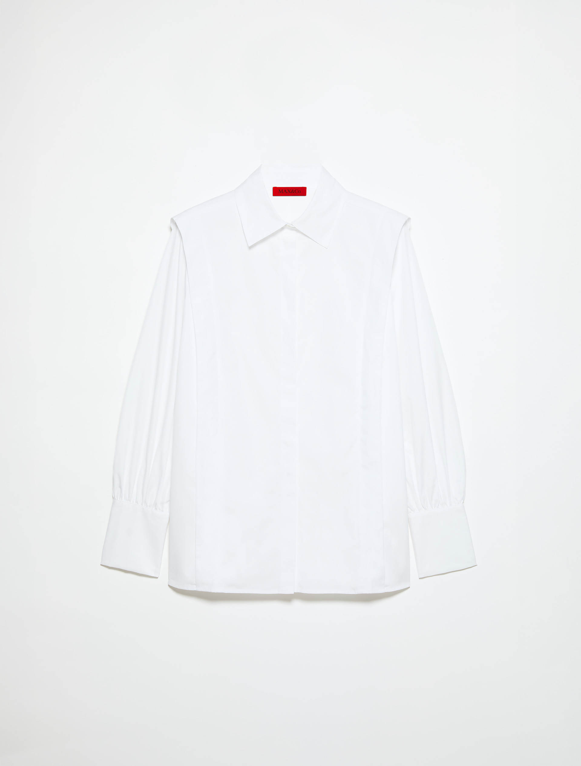 Hemdbluse aus Baumwollpopeline - WEISS - MAX&Co.