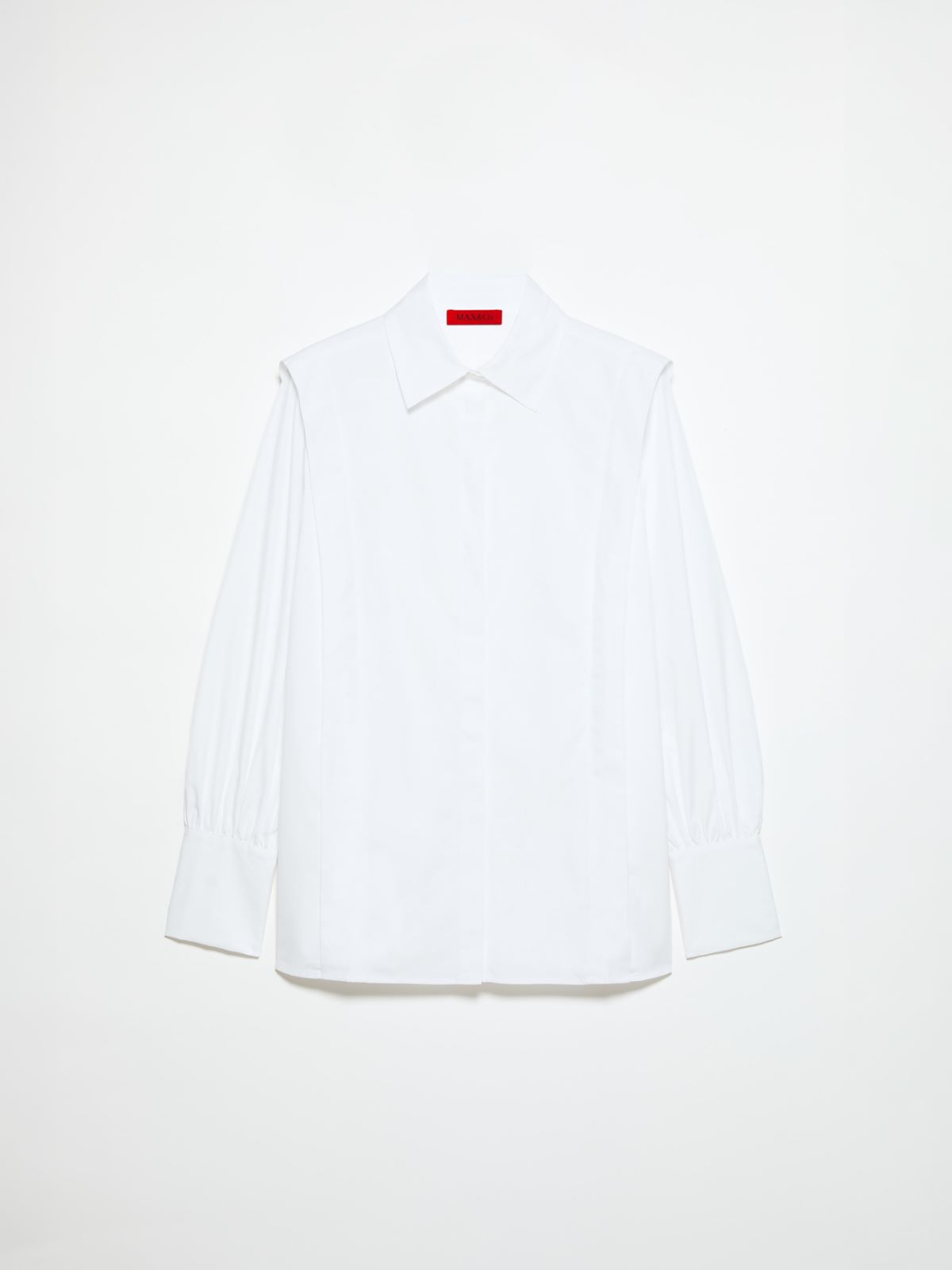 Hemdbluse aus Baumwollpopeline - WEISS - MAX&Co.