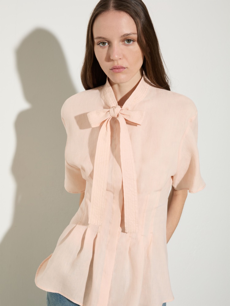 Slim-fit pure linen shirt - MAX&Co. - 3