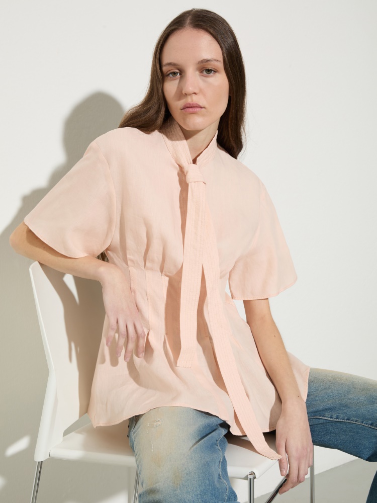 Slim-fit pure linen shirt - MAX&Co.