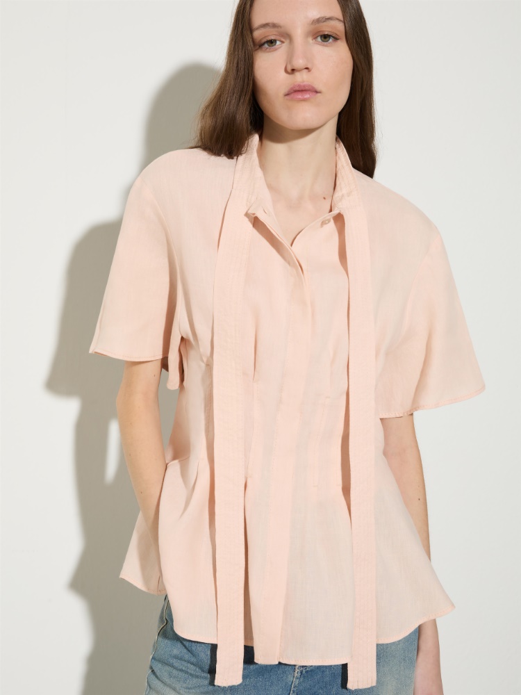 Slim-fit pure linen shirt - MAX&Co. - 4