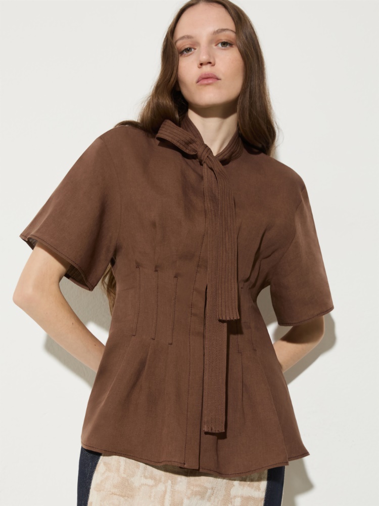 Slim-fit pure linen shirt - MAX&Co. - 3