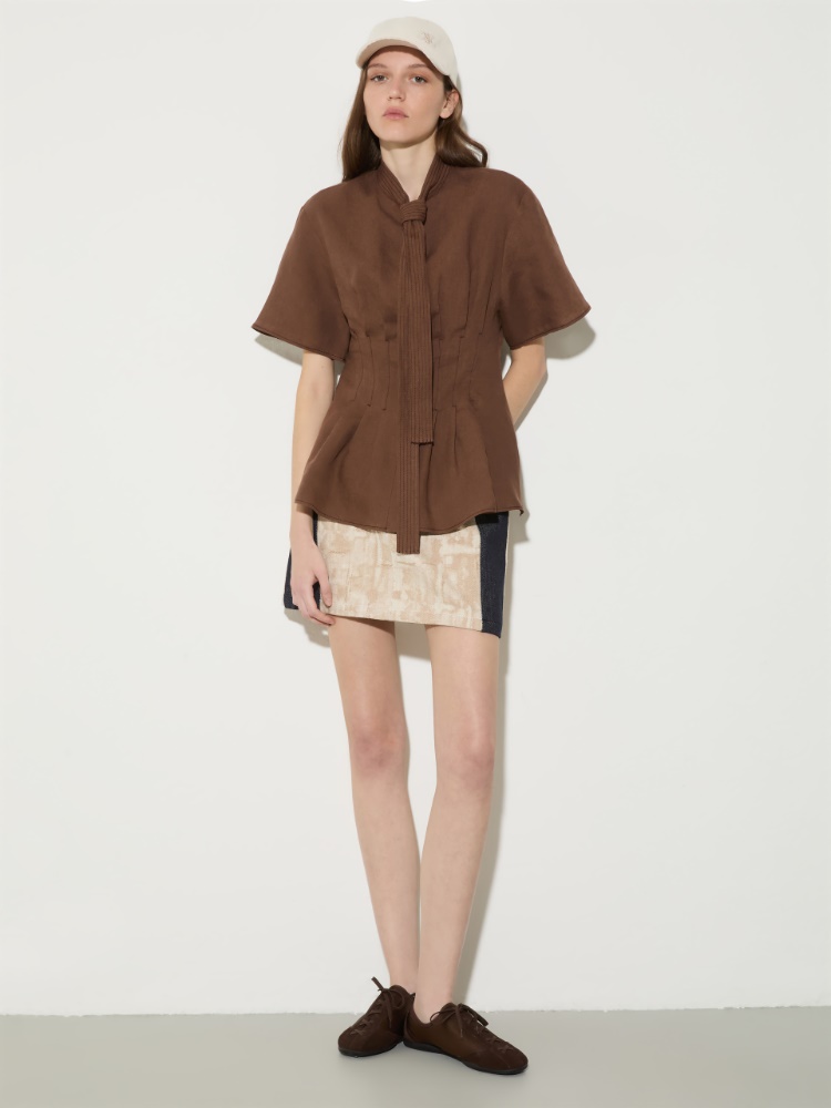 Slim-fit pure linen shirt - MAX&Co. - 5