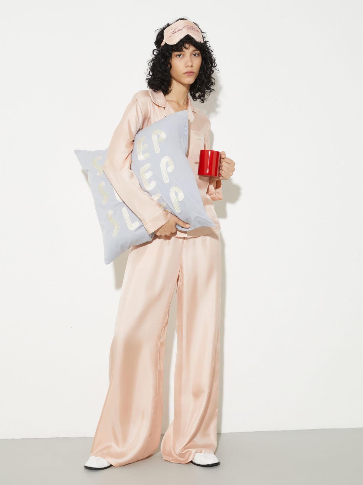 P. Terzini &Co.llaboration silk trousers - PINK - MAX&Co. - 4