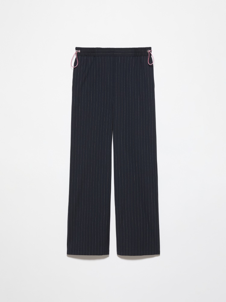 Wool-blend trousers - NAVY - MAX&Co.