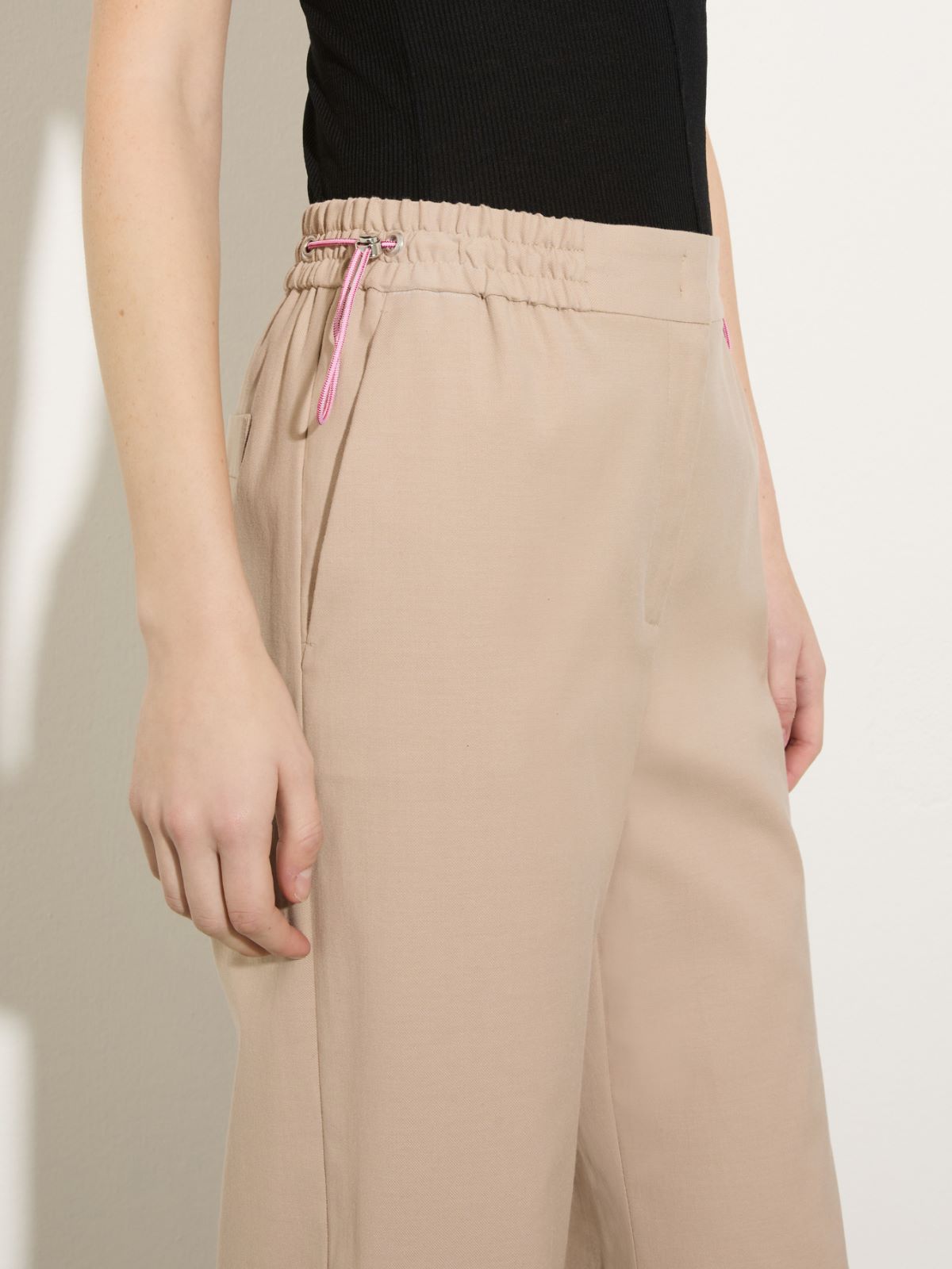 Wool-blend trousers - BEIGE - MAX&Co. - 3