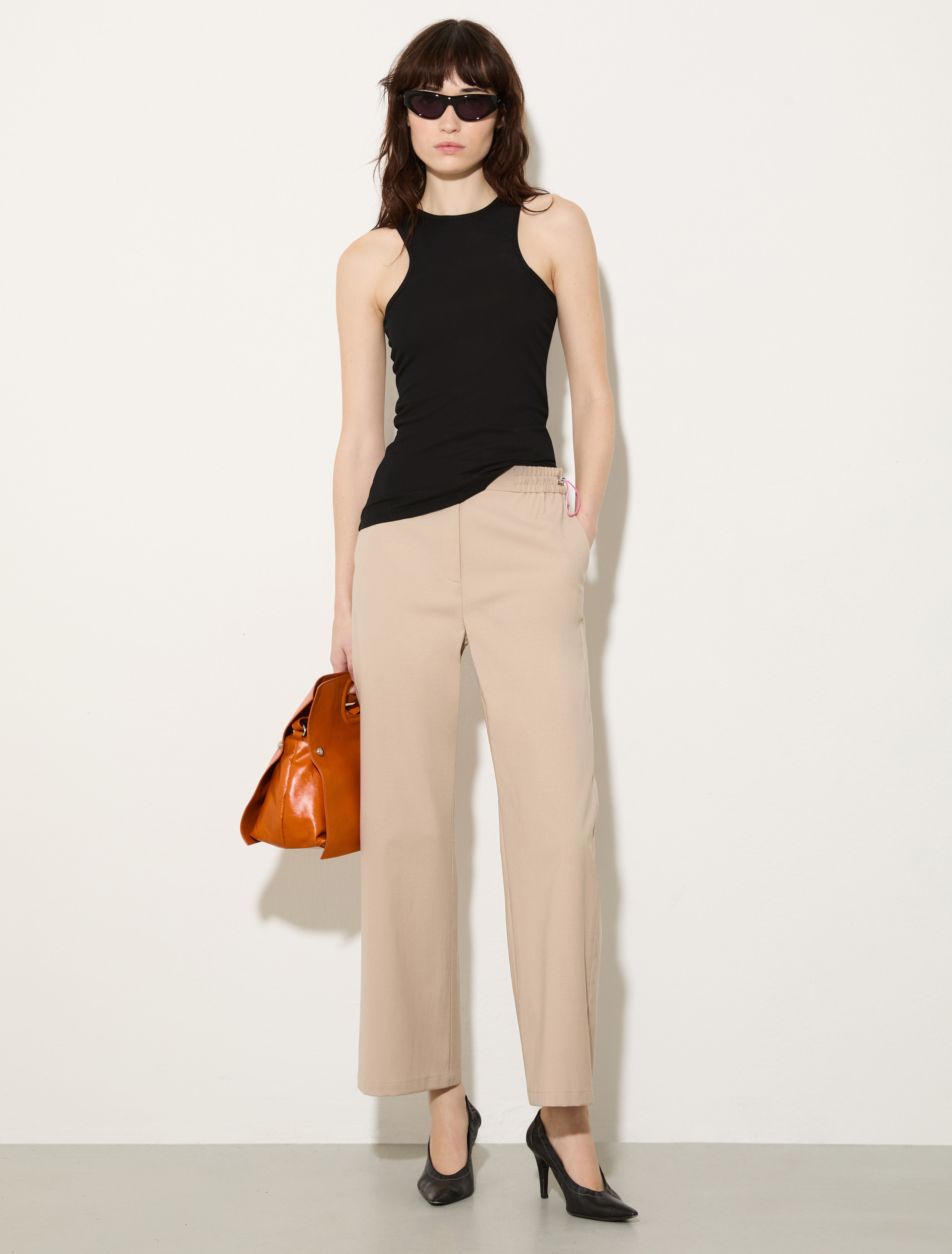 Wool-blend trousers - BEIGE - MAX&Co. - 4