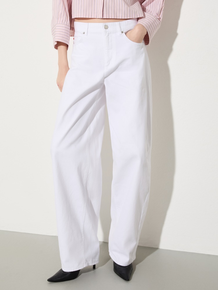 Barrel leg drill trousers - MAX&Co.
