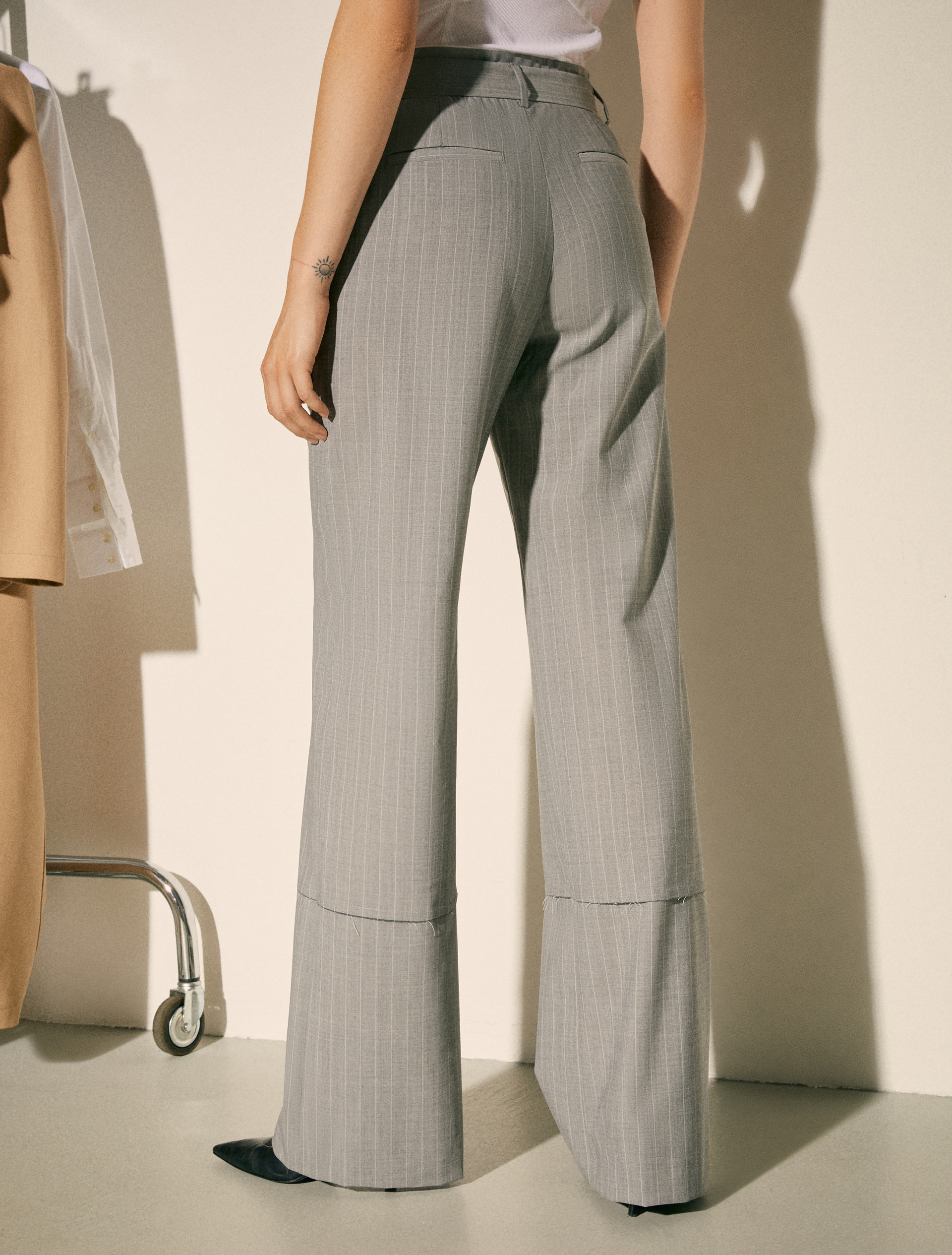 Pinstriped trousers Sami Miró &Co.llaboration - GREY - MAX&Co. - 2